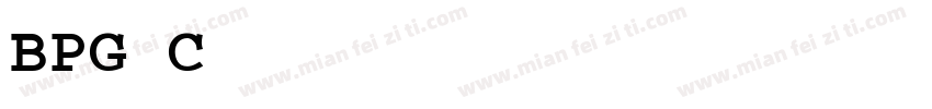 BPG Courier Bold字体转换